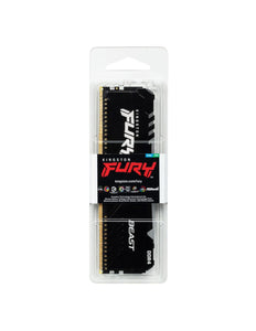 Memoria RAM DDR4 16GB 3200MHz KINGSTON FURY BEAST RGB 1x16GB Negro KF432C16BBA/16
