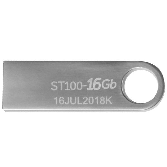 Kit 10 Memorias USB STYLOS 16GB 2.0 Metalica Plata STMUSB2B