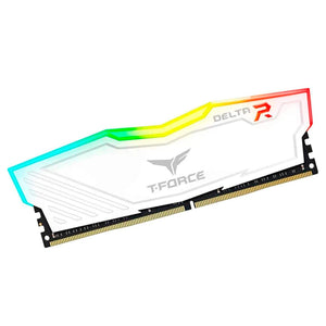 Memoria RAM DDR4 16GB 3200MHz TEAMGROUP T-FORCE DELTA RGB 1x16GB Blanco TF4D416G3200HC16F01