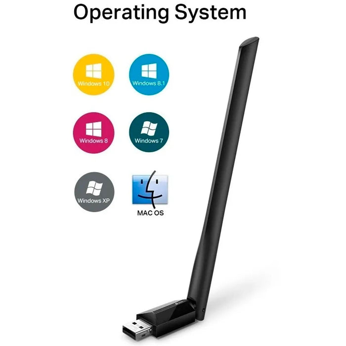 Adaptador usb wifi TP-Link rompemuros Archer T2U Plus AC600