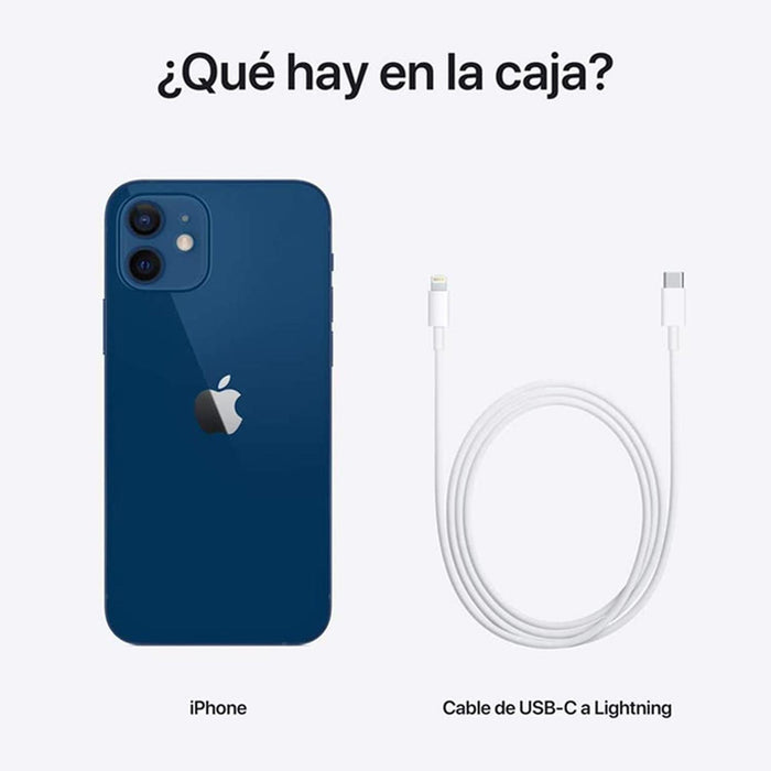 Celular APPLE iPhone 12 64GB 6.1" OLED Retina iOS 14 Azul Reacondicionado