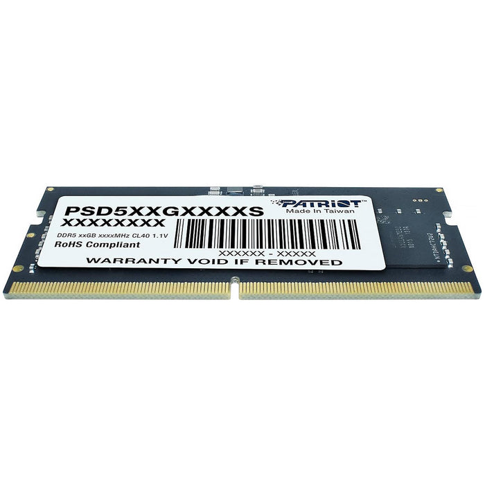 Memoria RAM DDR5 16GB 4800MT/s PATRIOT SIGNATURE 1x16GB Laptop Negro PSD516G480081S