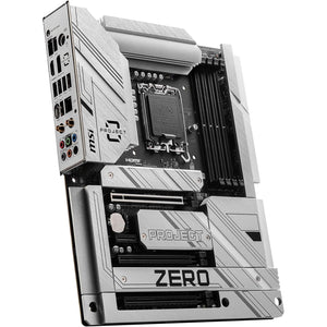 Tarjeta Madre MSI Z790 PROJECT ZERO LGA 1700 4x DDR5 4x M.2 PCIe 5.0 USB-C WIFI 7 BT 5.4 ATX