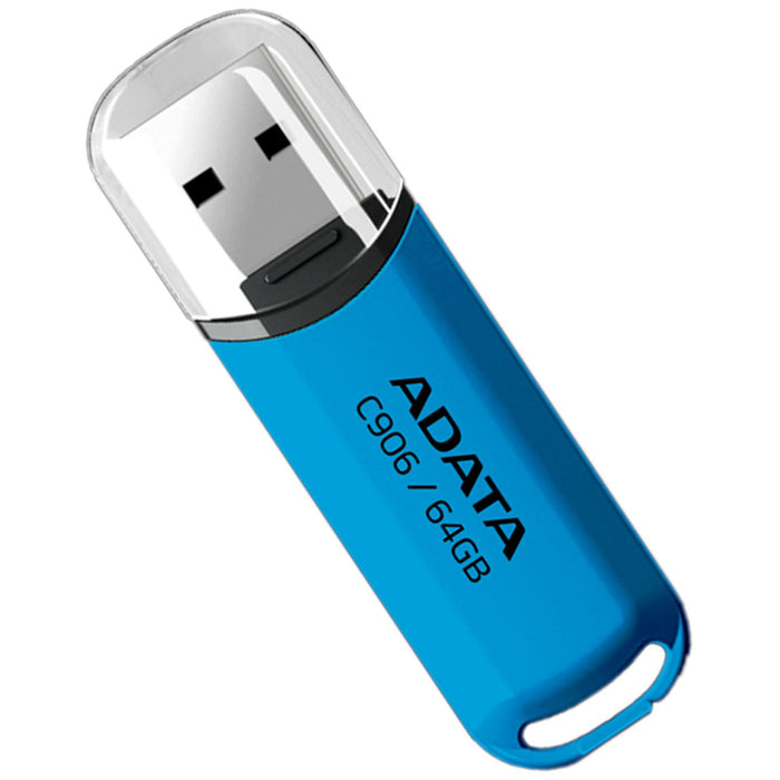 Memoria USB 64GB ADATA C906 2.0 Flash Drive Azul AC906-64G-RWB