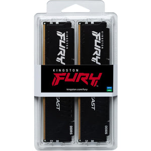 Memoria RAM DDR5 32GB 6000MT/s KINGSTON FURY BEAST 2x16GB Negro KF560C40BBK2-32