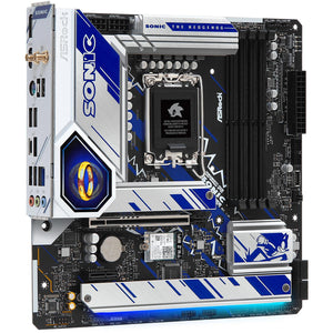 Tarjeta Madre ASROCK B760M PG SONIC WIFI LGA 1700 4x DDR5 3x M.2 PCIe 5.0 USB-C WIFI 6E BT Micro ATX