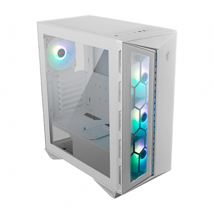 Gabinete Gamer MSI MPG GUNGNIR 110R WHITE 4 FAN ARGB Controladora ATX Cristal Templado USB C