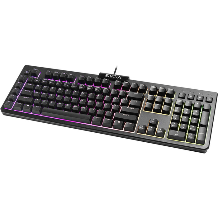 Teclado Gamer EVGA Z12 Membrana RGB USB Resistencia IP32 Ingles