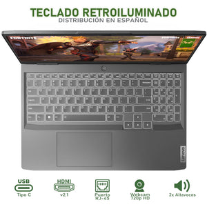 Laptop Gamer LENOVO LOQ NVIDIA GeForce RTX 2050 Intel Core I5 12450H 24GB RAM 1.5TB SSD 15.6" Windows 11 Home Teclado en Español + Mouse DXT Gaming