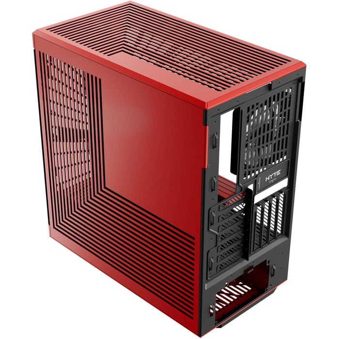 Gabinete Gamer HYTE Y40 ATX Media Torre 2 FAN Cristal Templado USB-C Rojo CS-HYTE-Y40-BR