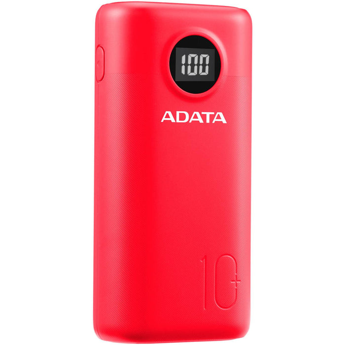 Power Bank 20000MAH ADATA P20000QCD Bateria Portatil Tipo C Rojo AP20000QCD-DGT-CRD