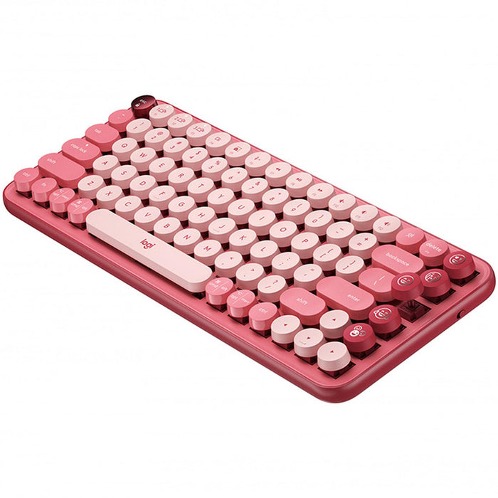 Teclado Bluetooth LOGITECH POP Keys Coral Rose Mecanico USB