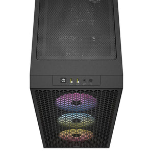 Gabinete Gamer CORSAIR 3000D AIRFLOW RGB ATX 3 Fan Cristal Templado Negro CC-9011255-WW