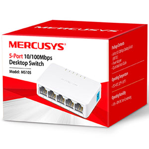 Switch MERCUSYS MS105 Fast Ethernet 5 Puertos RJ45 10/100Mbps