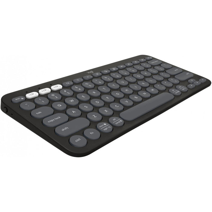 Teclado Inalambrico LOGITECH PEBBLE KEYS 2 K380S Español Grafito 920-011783