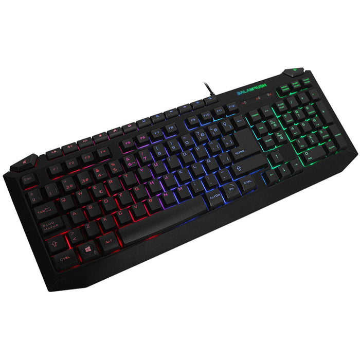 Teclado Gamer BALAM RUSH BALACK USB iluminación LED BR-929622