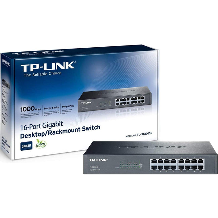 Switch TP-LINK TL-SG1016D 16 Puertos Gigabit Ethernet 10/100/1000