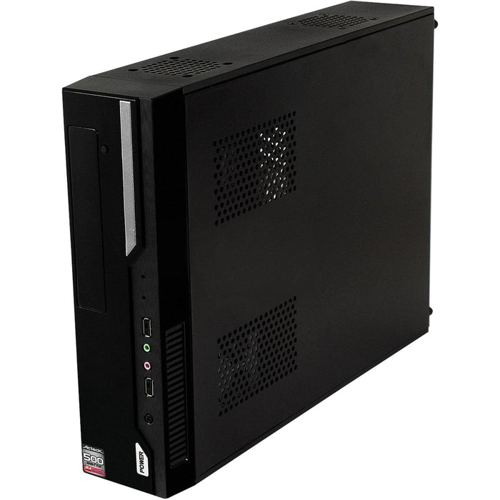 Gabinete ACTECK LUMINO Micro ATX Fuente 500W Negro AC-05003