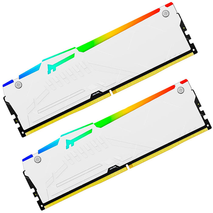 Memoria RAM DDR5 64GB 5600MT/s KINGSTON FURY BEAST RGB 2x32GB Blanco KF556C36BWEAK2-64