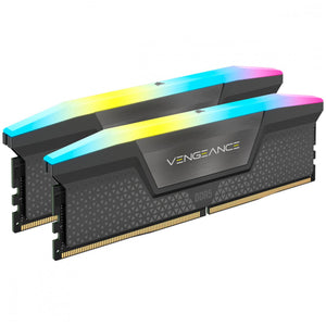 Memoria RAM DDR5 64GB 5200MT/s CORSAIR VENGEANCE RGB AMD EXPO 2x32GB Gris CMH64GX5M2B5200Z40K