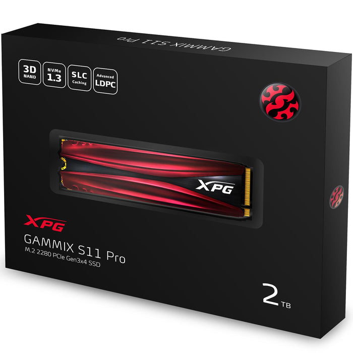 Unidad de Estado Solido SSD M.2 2TB XPG GAMMIX S11 Pro NVMe PCIe 3.0 3350/2900 MB/s AGAMMIXS11P-2TT-C