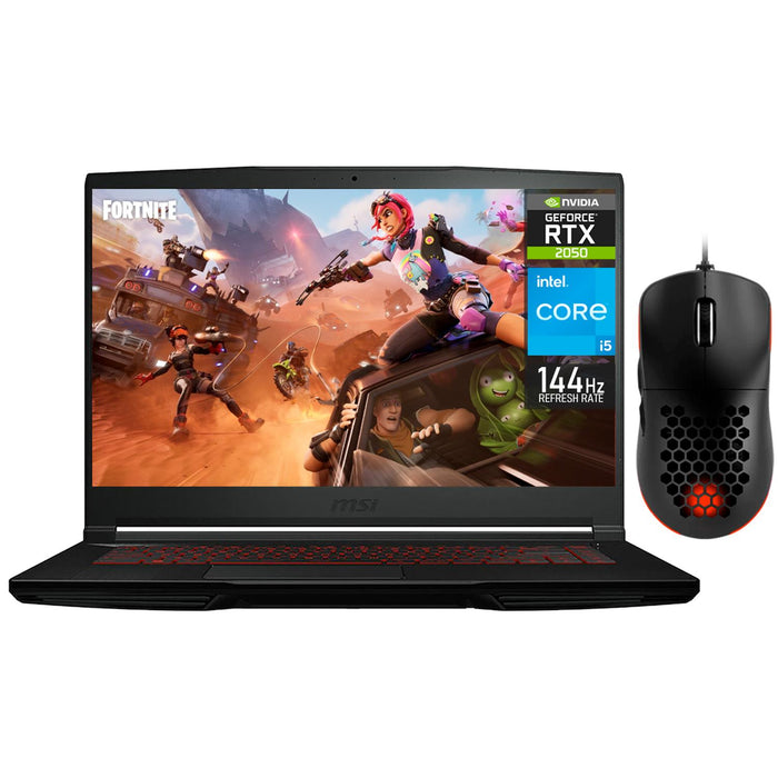 Laptop Gamer MSI GF63 Nvidia GeForce RTX 2050 Intel Core i5 12450H 32GB RAM 1.4TB SSD 15.6" 144Hz Windows 11 Home + Mouse DXT Gaming Teclado en Ingles (Reacondicionado)