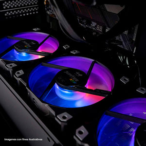 Kit 3 Ventiladores Gamer IN WIN JUPITER AJ120 RGB 120mm