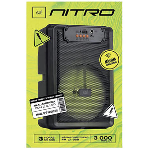 Bocina Portatil STF Nitro 6.5" 23W Bluetooth LED ST-S04245