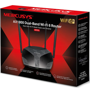 Router Inalambrico MERCUSYS MR70X Wi-Fi 6 AX1800 Doble Banda 1800Mbps 802.11ax