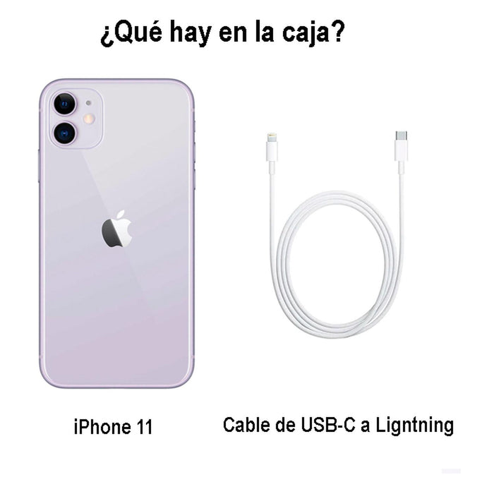 Celular APPLE iPhone 11 64GB 6.1 Liquid Retina 12MP Morado + Audifonos Reacondicionado