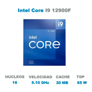 Procesador INTEL Core I9 12900F 5.1 GHz 16 Core 1700 BX8071512900F