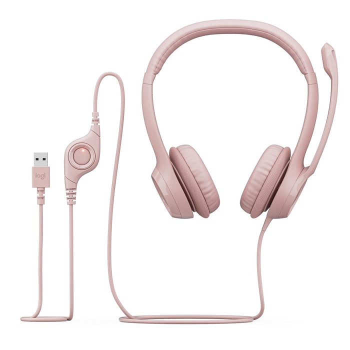 Audifonos LOGITECH H390 USB Rosa 981-001280