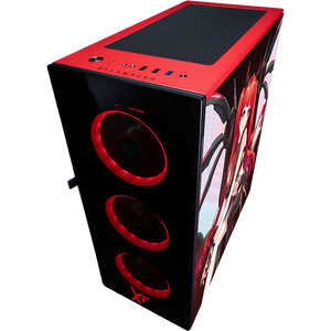 Gabinete Gamer XTREME PC GAMING Scarlet Dragon Edition CXTSD9000RD Torre Completa E-ATX/ATX/Micro ATX/ITX Fan 4x120mm Cristal Templado ARGB Rojo