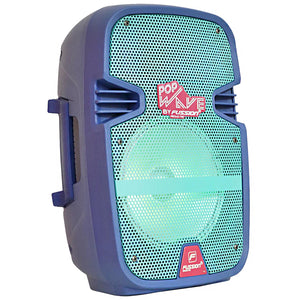 Bocina Bluetooth FUSSION ACUSTIC POP WAVE 8" 20000W Microfono RGB Azul PBS-9936BL