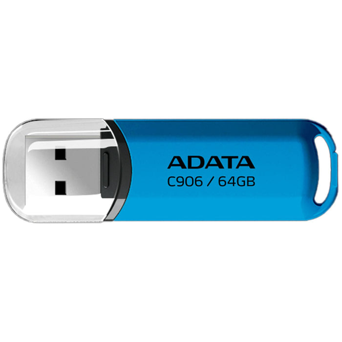 Memoria USB 64GB ADATA C906 2.0 Flash Drive Azul AC906-64G-RWB