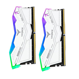 Memoria RAM DDR5 32GB 5600MT/s TEAMGROUP T-FORCE DELTA RGB 2x16GB Blanco FF4D532G5600HC36BDC01