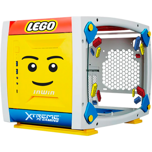 Gabinete Gamer XTREME PC GAMING Lego Edition Mini ITX 3 Fan USB-C Cristal Templado RGB Blanco