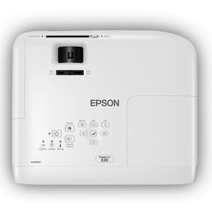 Proyector EPSON PowerLite E20 XGA 3400 Lumenes 3LCD Bocinas V11H981020