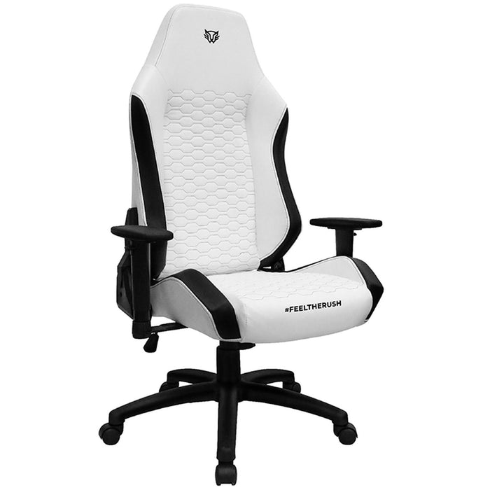 Silla Gamer BALAM RUSH THUNDER NEAT Ergonomica Ajustable 180° 120kg 2D Blanco BR-938211