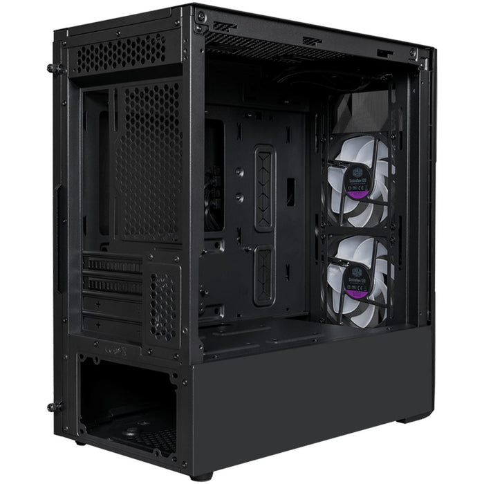 Gabinete Gamer COOLER MASTER MasterBox TD300 Mesh Micro ATX 2 Fan Cristal Templado ARGB Negro