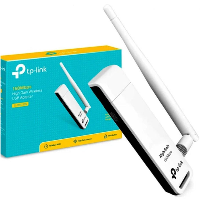 Adaptador Inalambrico USB TP-LINK TL-WN722N 2.4Ghz 802.11n 150Mbps