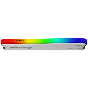 Memoria RAM DDR4 16GB 3200MHz KINGSTON FURY BEAST RGB Blanco 1x16GB