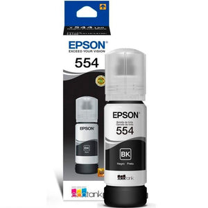 Botella Tinta EPSON T554 L8180 L8160 70ml Negro T554120-AL
