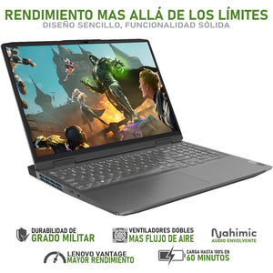 Laptop Gamer LENOVO LOQ NVIDIA GeForce RTX 4050 Intel Core i5 13420H 8GB RAM 512GB SSD 16" Windows 11 Home + Mouse Teclado en Español