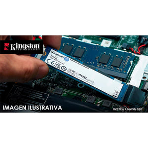 Unidad de Estado Solido SSD M.2 1TB KINGSTON NVMe PCIe 4.0 3500/2100 MB/s SNV2S/1000G