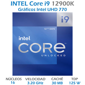 Procesador INTEL Core I9 12900K 3.2 GHz 16 Core 1700 BX8071512900K