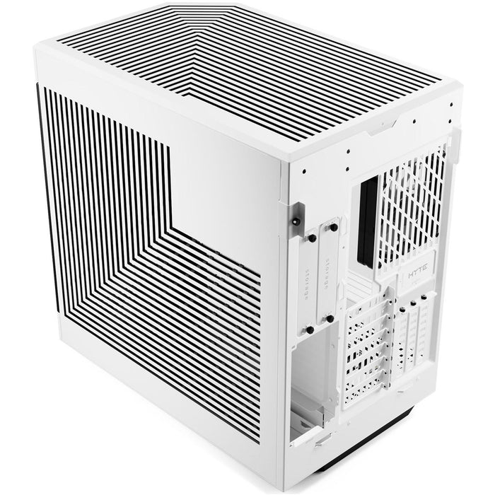 Gabinete Gamer HYTE Y60 E-ATX Media Torre 3 FAN Cristal Templado USB-C Blanco Nieve CS-HYTE-Y60-WW