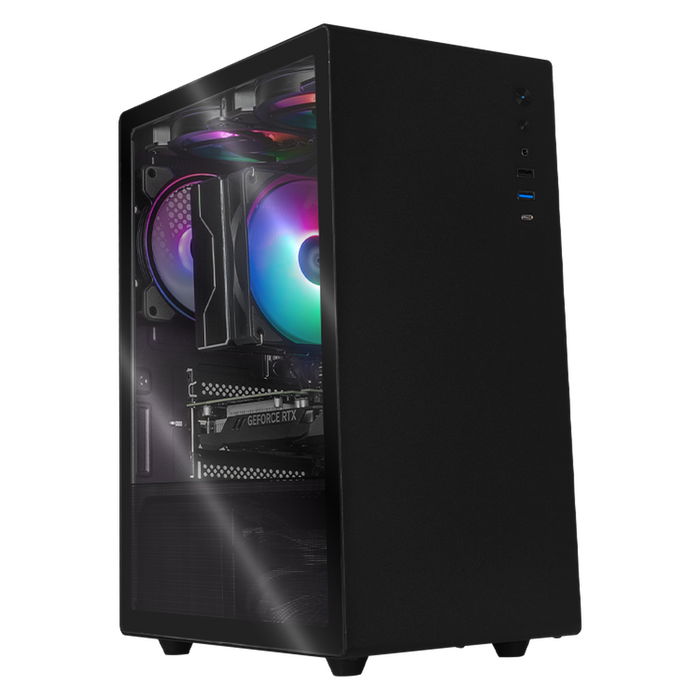 Xtreme PC Gaming Geforce RTX 3050 AMD Ryzen 7 5800X 16GB SSD 1TB WIFI Neuss Pro Black