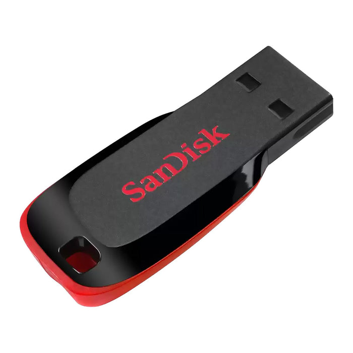 Memoria USB 64GB SANDISK Cruzer Blade CZ50 2.0 150 MB/s Negro/Rojo SDCZ50-064G-B35