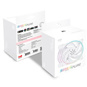 Kit 3 Ventiladores Gamer IN WIN SIRIUS PURE ASP120 120mm RGB Blanco ASP120FAN-3PK